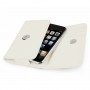 Funda Mooster piel para movil y tarjeta blanco para Ibold b