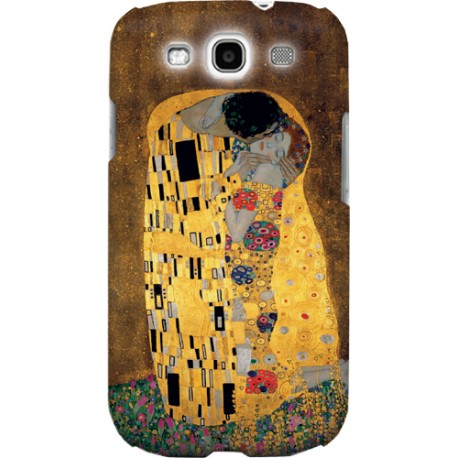 Carcasa mas protector de pantalla Samsung Galaxy S3 pintura de Gustav Klimt El Beso