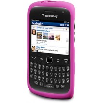 Funda trasera silicona rosa Blackberry 9360