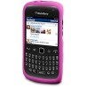 Funda trasera silicona rosa Blackberry 9360