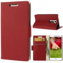 Funda tipo libro LG Optimus G2 Mini D610 / D618 / D620 roja