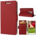 Funda tipo libro LG Optimus G2 Mini D610 / D618 / D620 roja