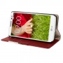 Funda tipo libro LG Optimus G2 Mini D610 / D618 / D620 roja