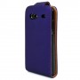 Funda Samsung Galaxy Advance I9070 violeta de piel slim Mooster