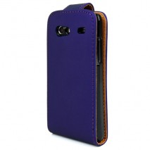 Funda Samsung Galaxy Advance I9070 violeta de piel slim Mooster
