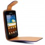 Funda Samsung Galaxy Advance I9070 violeta de piel slim Mooster