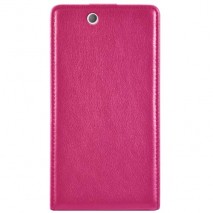 Funda piel con cierre magnetico Sony Xperia Z ultra XL39H fucsia