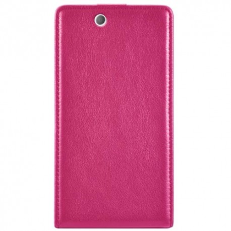 Funda piel con cierre magnetico Sony Xperia Z ultra XL39H fucsia