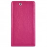 Funda piel con cierre magnetico Sony Xperia Z ultra XL39H fucsia