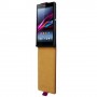 Funda piel con cierre magnetico Sony Xperia Z ultra XL39H fucsia