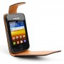 Funda Mooster Samsung Galaxy Y S5360 marron de piel slim