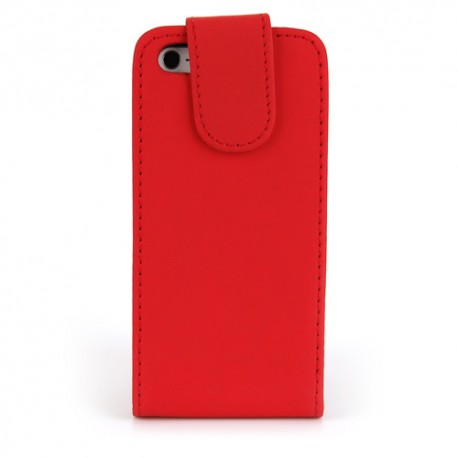 Funda Mooster iPhone 5 roja de piel slim