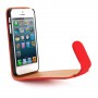 Funda Mooster iPhone 5 roja de piel slim