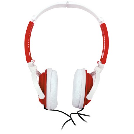 Auriculares Mooster point musik  plegables HP 213-33 red