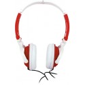 Auriculares Mooster point musik  plegables HP 213-33 red