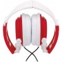 Auriculares Mooster point musik  plegables HP 213-33 red
