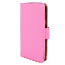 Funda Mooster Samsung Galaxy Note 2 N7100 rosa claro slim de piel horizontal