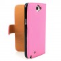 Funda Mooster Samsung Galaxy Note 2 N7100 rosa claro slim de piel horizontal