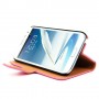 Funda Mooster Samsung Galaxy Note 2 N7100 rosa claro slim de piel horizontal
