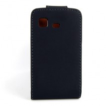 Funda Mooster Samsung C3222 negra de piel slim