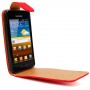 Funda Mooster Samsung Galaxy Advance I9070 roja de piel slim