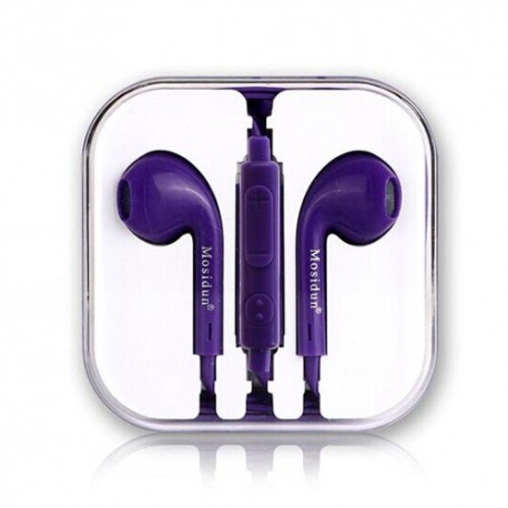 Auriculares 3,5 mm,  para  Samsung / LG / HTC purpura
