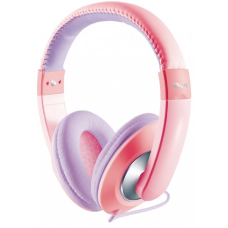 Auriculares infantiles Trust  Sonin Kids color rosa 19837