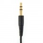 Auriculares 3,5 mm cremallera para iPhone /iPad/ samsung/ HTC/ LG / MP3 color negro
