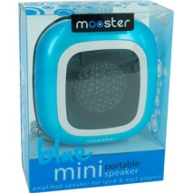 Mini altavoz portatil Mooster amplificado jack 3,5 azul