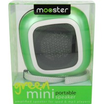 Mini altavoz portatil Mooster amplificado jack 3,5 green 700321