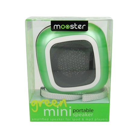 Mini altavoz portatil Mooster amplificado jack 3,5 green 700321
