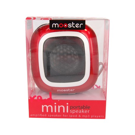 Mini altavoz portatil Mooster amplificado jack 3,5 red 700291