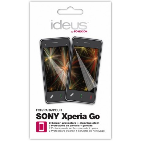 Set 2 protectores de pantalla + gamuza  Sony Xperia Go