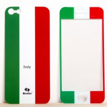 Film protector para iPhone 5 / 5s  bandera Italia