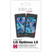 Set de 2 protectores de pantalla + gamuza LG L5