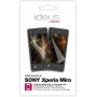 Set 2 protectores de pantalla + gamuza  Sony Xperia miro