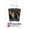 Set 2 protectores de pantalla + gamuza  Sony Xperia miro