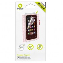 Set 2 protectores pantalla universal  para moviles y smartphones antihuellas