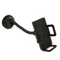 Soporte de movil flexible para coche universal con ventosa, color negro, acabado en goma, cabezal gi