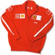 Jersey Ferrari half zip F50764 TXL