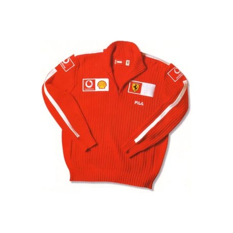 Jersey Ferrari half zip F50764 TXL