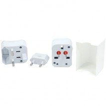 Adaptador universal de viaje con adaptador Schuko europeo a universal