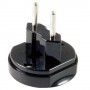 Set de clavijas adaptadoras universales de viaje 3 en 1 negro