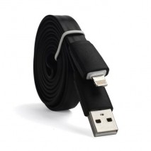 Cable cargador USB con conector Lightning extraplano para iPhone 5 / iPhone 5s / iPhone 5c / iPod  n
