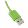 Cable cargador USB con conector  iPhone 4 / 4s / iPad 2 / iPod touch 4 / iPod nano 6 verde