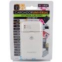Cargador Universal baterias 12/220v Mooster  USB blanco