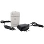 Cargador Universal baterias 12/220v Mooster  USB blanco