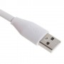 Cable cargador USB  con conector micro USB extraplano blanco