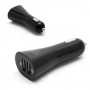 Cargador de mechero con 2 tomas usb para telefono movil / tablets / camaras digitales negro 12/24V