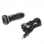 Cargador de mechero  micro USB 2,1A negro